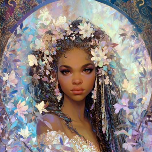 Black Girl Black Queen Fantasy Art Goddess Poster