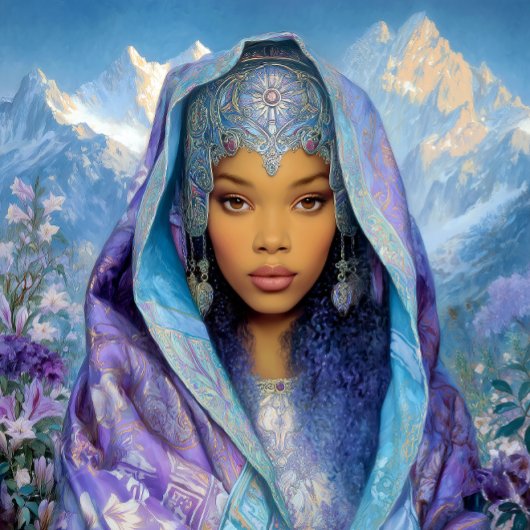 Black Girl Black Queen Fantasy Art Goddess Poster