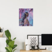 Black Girl Black Queen Fantasy Art Goddess Poster (Thuiskantoor)