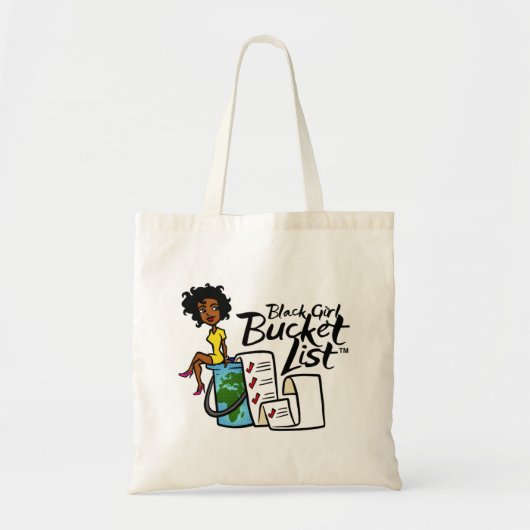 Black Girl Bucket List Tas (Voorkant)