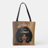 Black Girl Canvas tas (Achterkant)