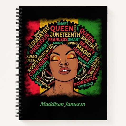 Black Girl Composition Notitieboek (Voorkant)