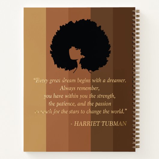 Black Girl Composition Notitieboek (Achterkant)
