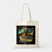Black Girl die ze kent voor God Christelijke Afr Tote Bag (Achterkant)