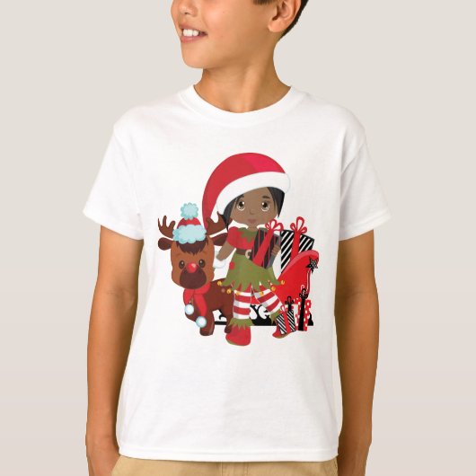 Black Girl Elf T-shirt (Voorkant)