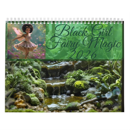 Black Girl Fairy Magic 2026 Calendar Kalender (Hoes)