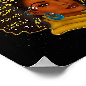 Black Girl God zegt dat ik zwarte Melanin Geschied Poster (Hoek)