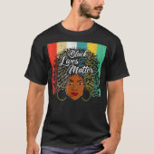 Black Girl God zegt dat ik zwarte Melanin Geschied T-shirt (Voorkant)