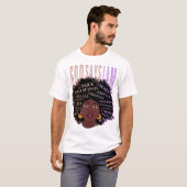 Black Girl God zegt dat ik zwarte Melanine Geschie T-shirt (Voorkant volledig)