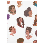 Black Girl Hairstyle Klembord (Achterkant)
