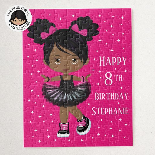Black Girl Happy Birthday Legpuzzel