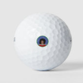 Black Girl Juneteenth Golfballen (Voorkant)