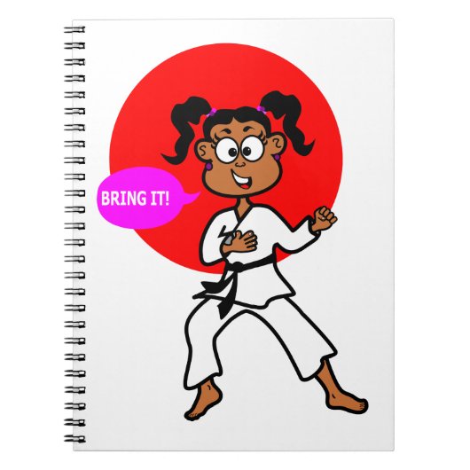 Black Girl Karate Master Journal Notitieboek (Voorkant)