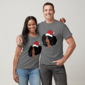 Black Girl Kerstmis T-shirt (Unisex)