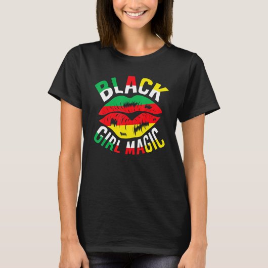 Black Girl Magic African American Black History Mo T-shirt (Voorkant)