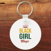 Black Girl Magic African American History Mah.pn Sleutelhanger (Voorkant)
