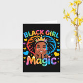 Black Girl Magic African Girl Hbcu  Kaart (Gele Bloem)