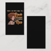 Black Girl Magic African Queen vastberaden om te r Visitekaartje (Voorkant / Achterkant)