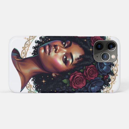 Black Girl Magic Afro Diva Case-Mate iPhone Case (Achterkant (horizontaal))