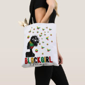 Black Girl Magic Afro Woman Tote Bag (Dichtbij)