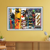 Black Girl Magic: Afrocentrische elegantie op doek Canvas Afdruk (Insitu (Woonkamer))