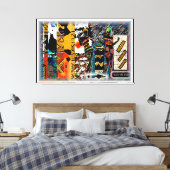 Black Girl Magic: Afrocentrische elegantie op doek Canvas Afdruk (Insitu (Slaapkamer))