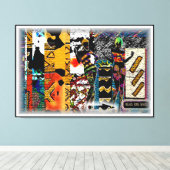 Black Girl Magic: Afrocentrische elegantie op doek Canvas Afdruk (Insitu (Houten vloer))