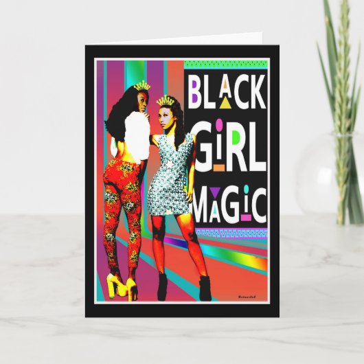Black Girl Magic — Altijd een Koningin Kaart (Voorkant)
