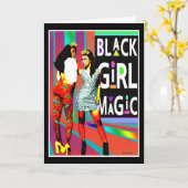 Black Girl Magic — Altijd een Koningin Kaart (Gele Bloem)
