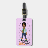 Black Girl Magic Bagagelabel, persoonlijk aanpasse Bagagelabel (Voorkant verticaal)