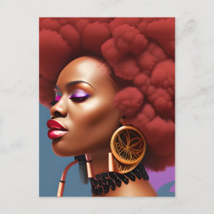 Black Girl Magic Birthday Sista Melanin Woman Briefkaart