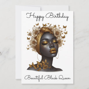 Black Girl Magic Birthday Sista Melanin Woman Kaart