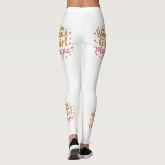 Black Girl Magic Black Geschiedenis maand Leggings (Achterkant)