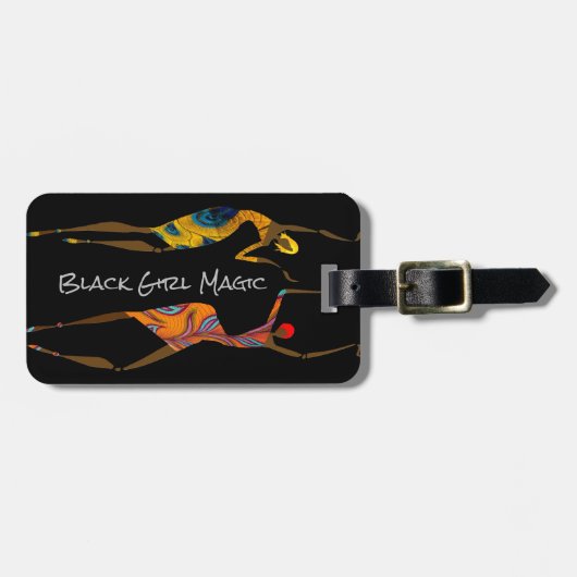Black Girl Magic-Black Girls Rock Bagagelabel (Voorkant horizontaal)