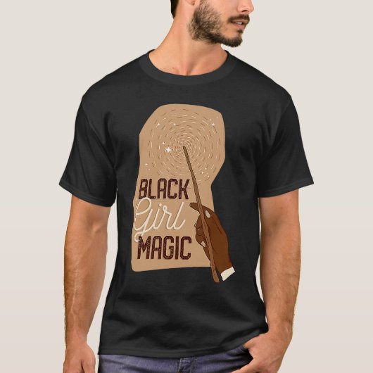 Black Girl Magic Black History BHM African T-shirt (Voorkant)