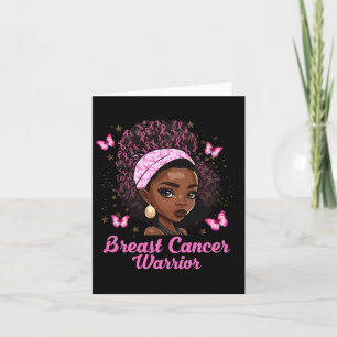 Black Girl Magic Breast Cancer Warrior Matching Fa Kaart