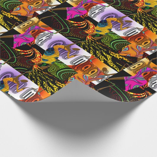 "Black Girl Magic" Cadeaupapier (Hoek)