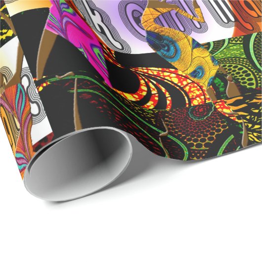 "Black Girl Magic" Cadeaupapier (Rol Hoek)