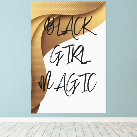 Black Girl Magic Canvas afdrukken (Insitu (Houten vloer))