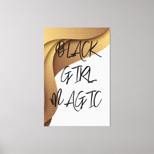 Black Girl Magic Canvas afdrukken (Voorkant)