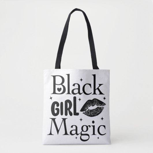 Black Girl Magic Canvas tas – Empowerment en stijl (Voorkant)