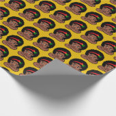 Black Girl Magic Christmas presenteert verjaardags Cadeaupapier (Hoek)