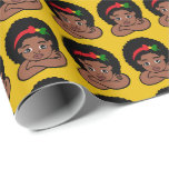 Black Girl Magic Christmas presenteert verjaardags Cadeaupapier<br><div class="desc">Black Girl Magic,  Kerstcadeaus,  Verjaardagscadeaus,  Bruine Huid Meisjes,  Afro-Amerikaanse Gal,  Melanine Sista,  Zwarte koningin,  Sistas,  koninginnen, </div>