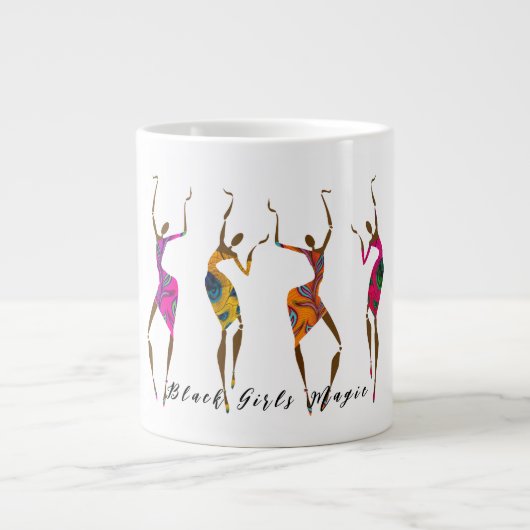 Black Girl Magic Grote Koffiekop (Voorkant)