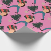 Black Girl Magic Holiday Cadeaupapier (Hoek)