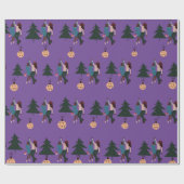 Black Girl Magic Kerstmis Cadeaupapier (Vlak)