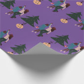 Black Girl Magic Kerstmis Cadeaupapier (Hoek)