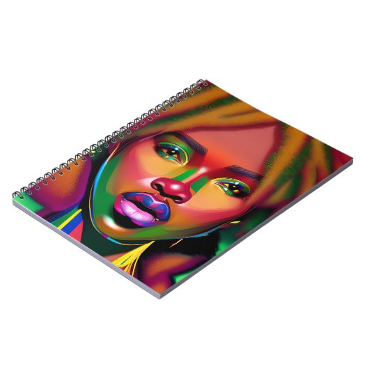 Black Girl Magic Melanin Poppin Juneteenth Queen Notitieboek (Linkerzijde)