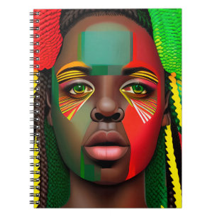 Black Girl Magic Melanin Poppin Juneteenth Queen Notitieboek