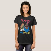 Black Girl Magic Melanin Pride African Afro Queen  T-shirt (Voorkant volledig)